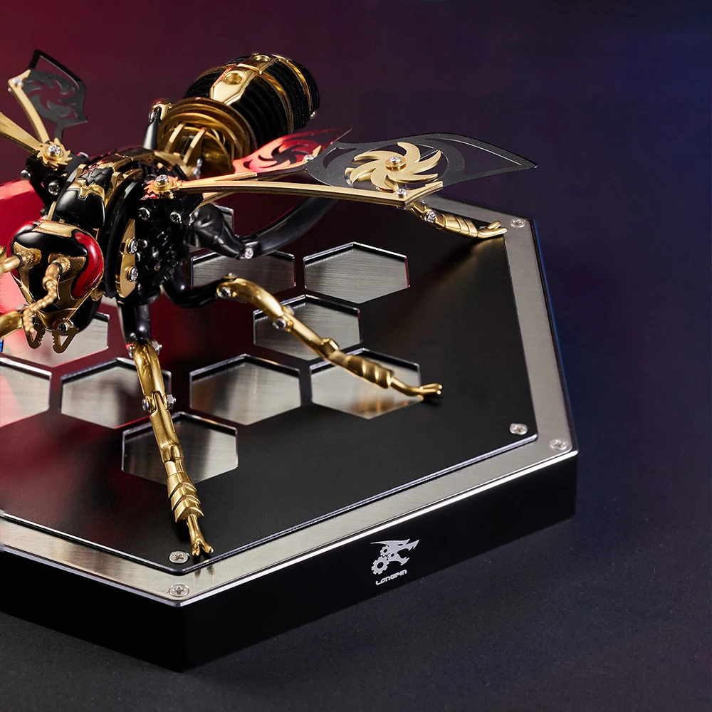 Wasp 3D Puzzle metalowy Model do montażu miodowa baza mechaniczna zabawka w kształcie zwierzątka uniwersalna podstawa dla chłopca dzieci prezent dekoracja domu