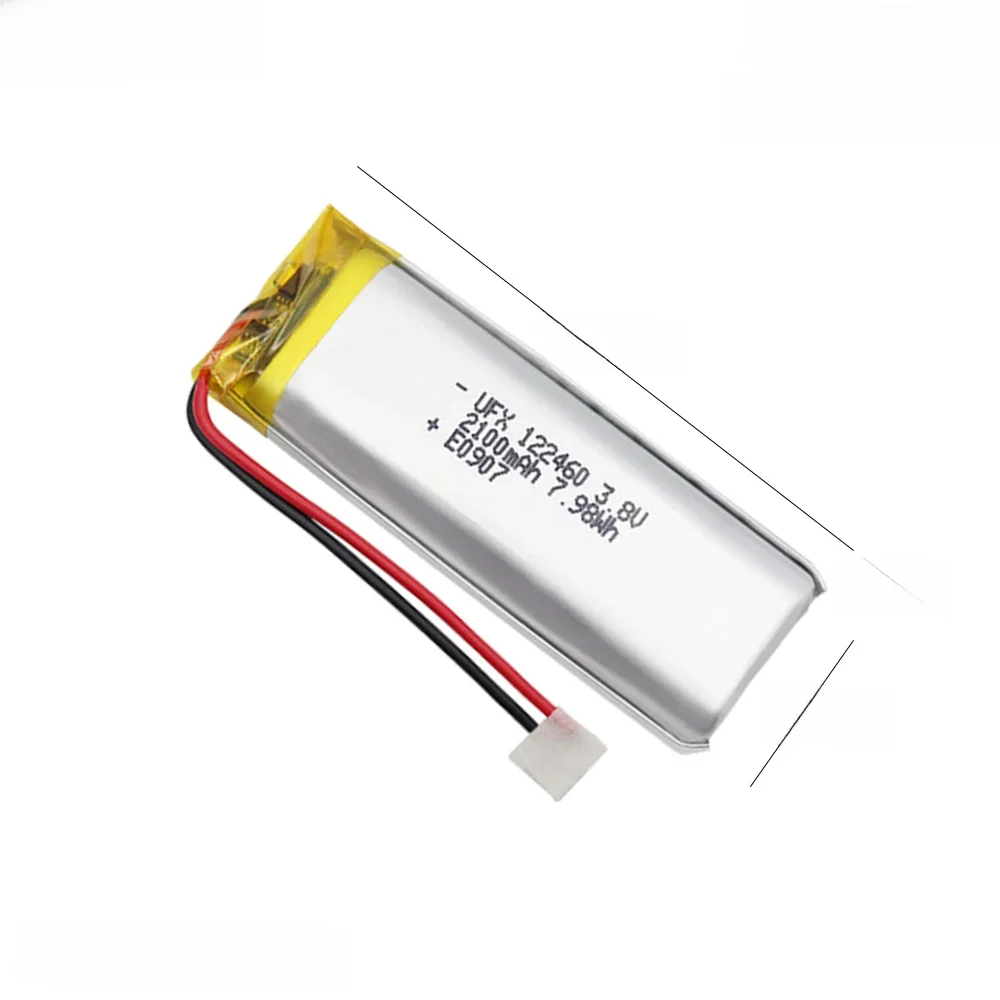 3.8V Li Lithium Polymer Battery 2100mah For Shaver walkie-talkie Light flashlight Small air pump LED luminaire 122460