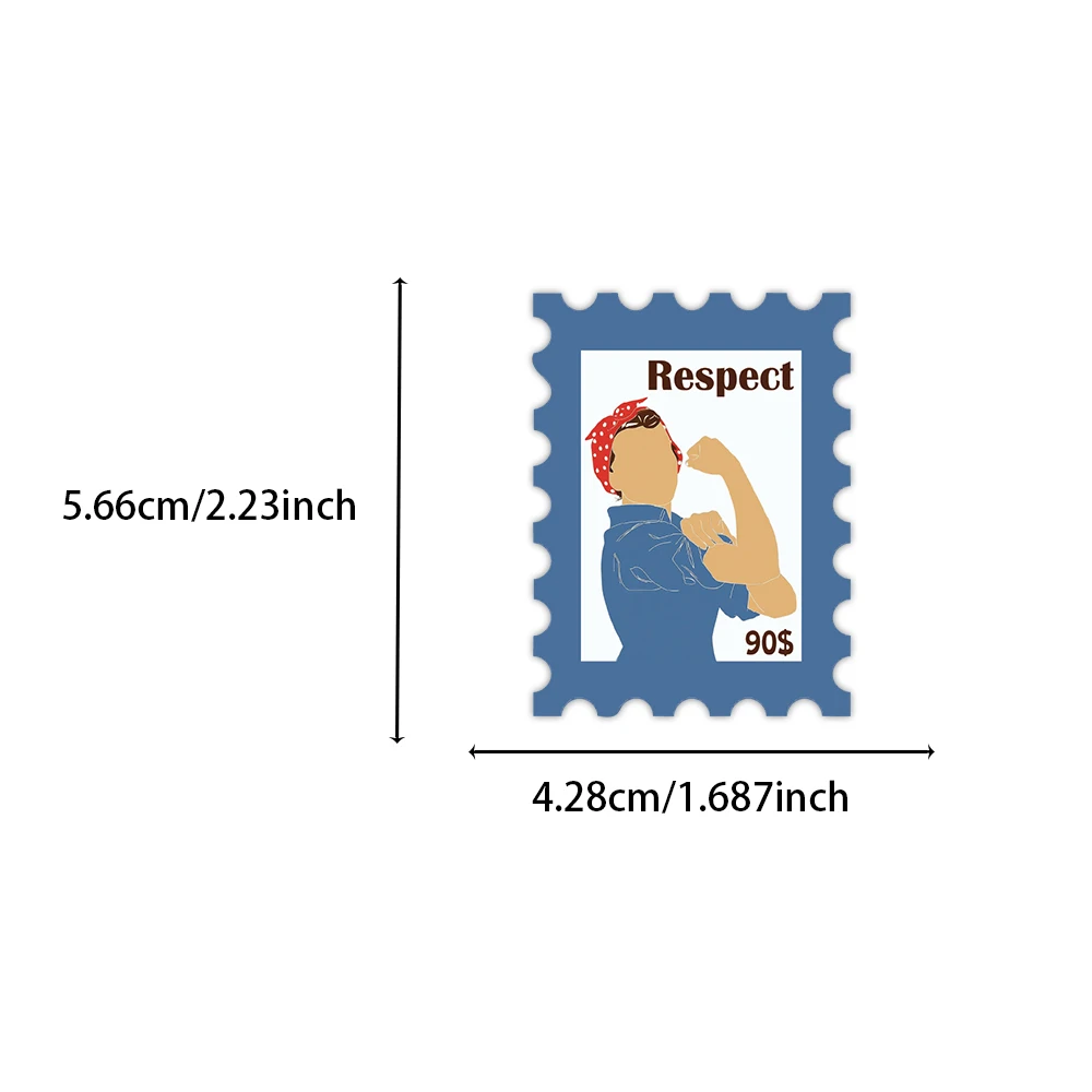 50 pezzi di cartoni animati francobolli femministi adesivi graffiti chitarra decorativa custodia per telefono fai da te adesivi impermeabili per laptop giocattolo