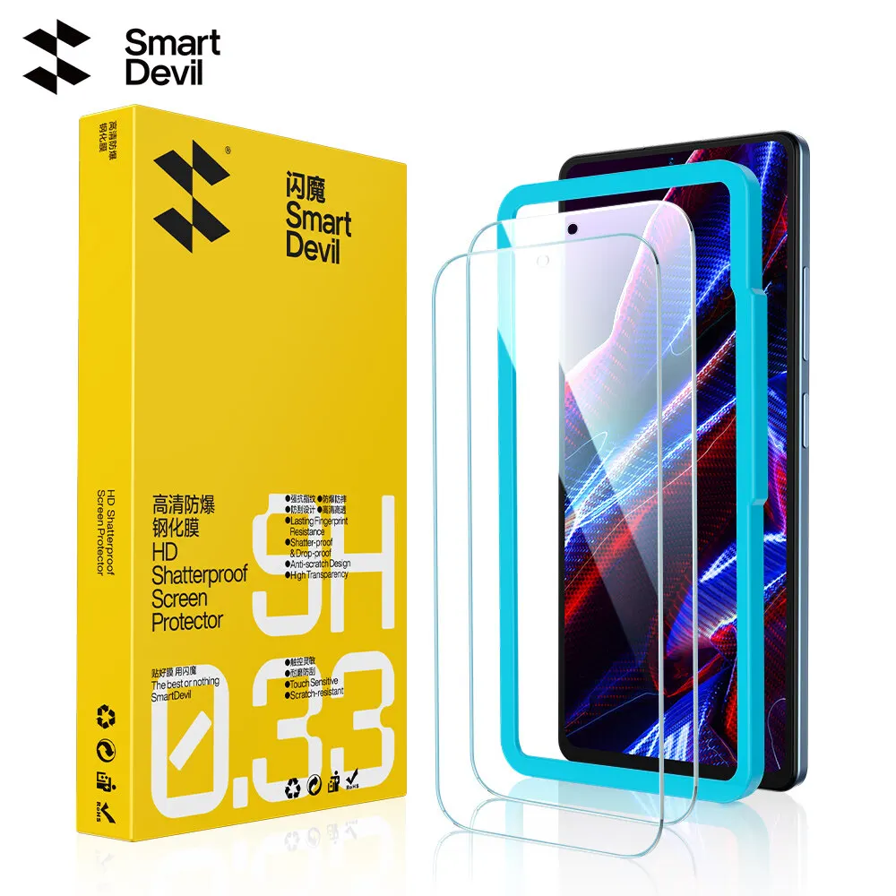 SmartSAF2-Protecteur d'écran en verre HD pour Xiaomi, Film avant pour Redmi Note 13 Pro, 13T, K70 Ultra, K60, Guatemala