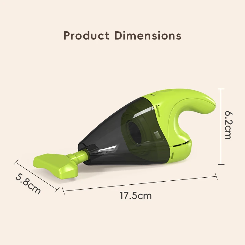 Wireless Desktop Mini Vacuum Cleaner 3-Speed Handheld Table Keyboard Sweeper with Microporous Filter