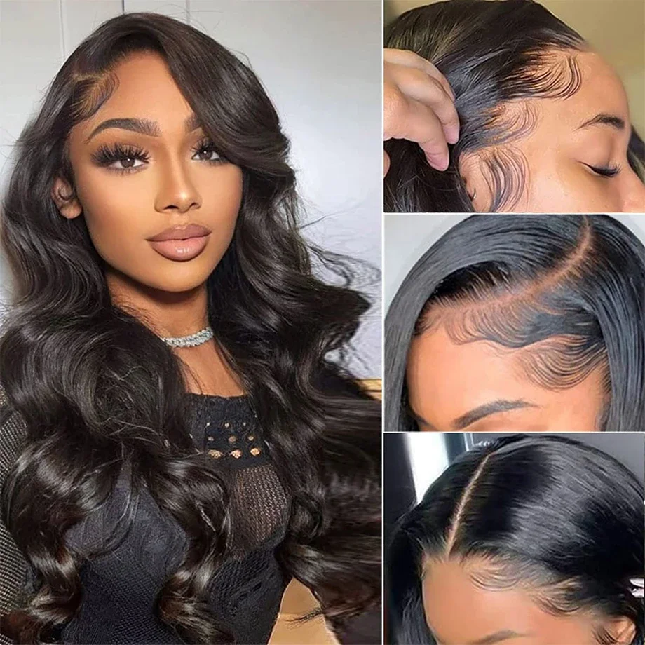 

Body Wave 13x4 HD Lace Front Human Hair Wigs 30 36Inches Transparent 7x5 Glueless Ready To Wear 13x6 Lace Frontal Wig 250% long