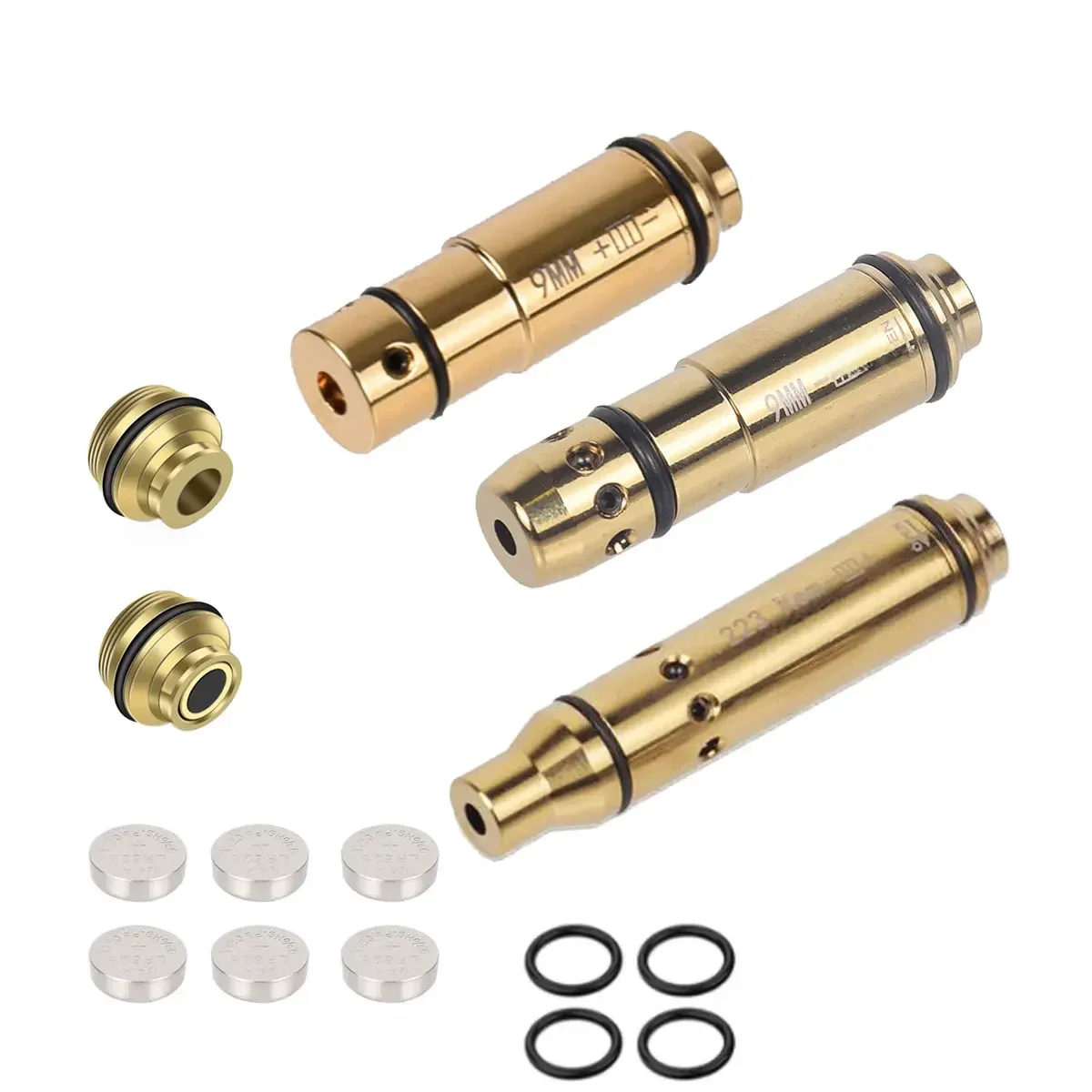 Pointeur à double usage 2 en 1 pour entraînement au Laser, 9x19mm, pour bouchons à pression à feu sec, calibre 9x18mm.223 223rem