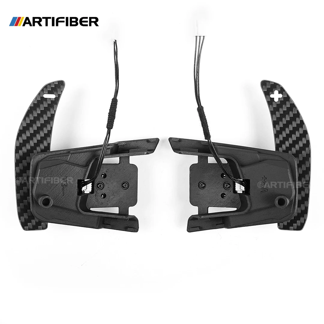 

100% Real Carbon Fiber Magnetic Paddle Shifters for Volkswagen VW Golf MK7 MK7.5 Golf R Hollow Shift Paddles