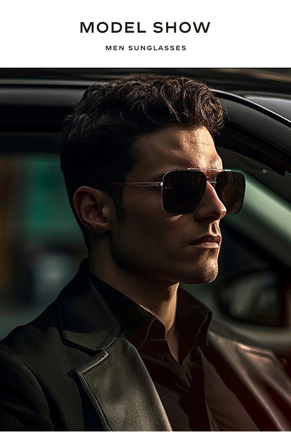 CAPONI Nylon Polarisierte Sonnenbrille Für Männer Platz Fahren Modische Legierung Shades Anti-Glare UV400 Schutz Sonnenbrille CP1325 – Detail 5