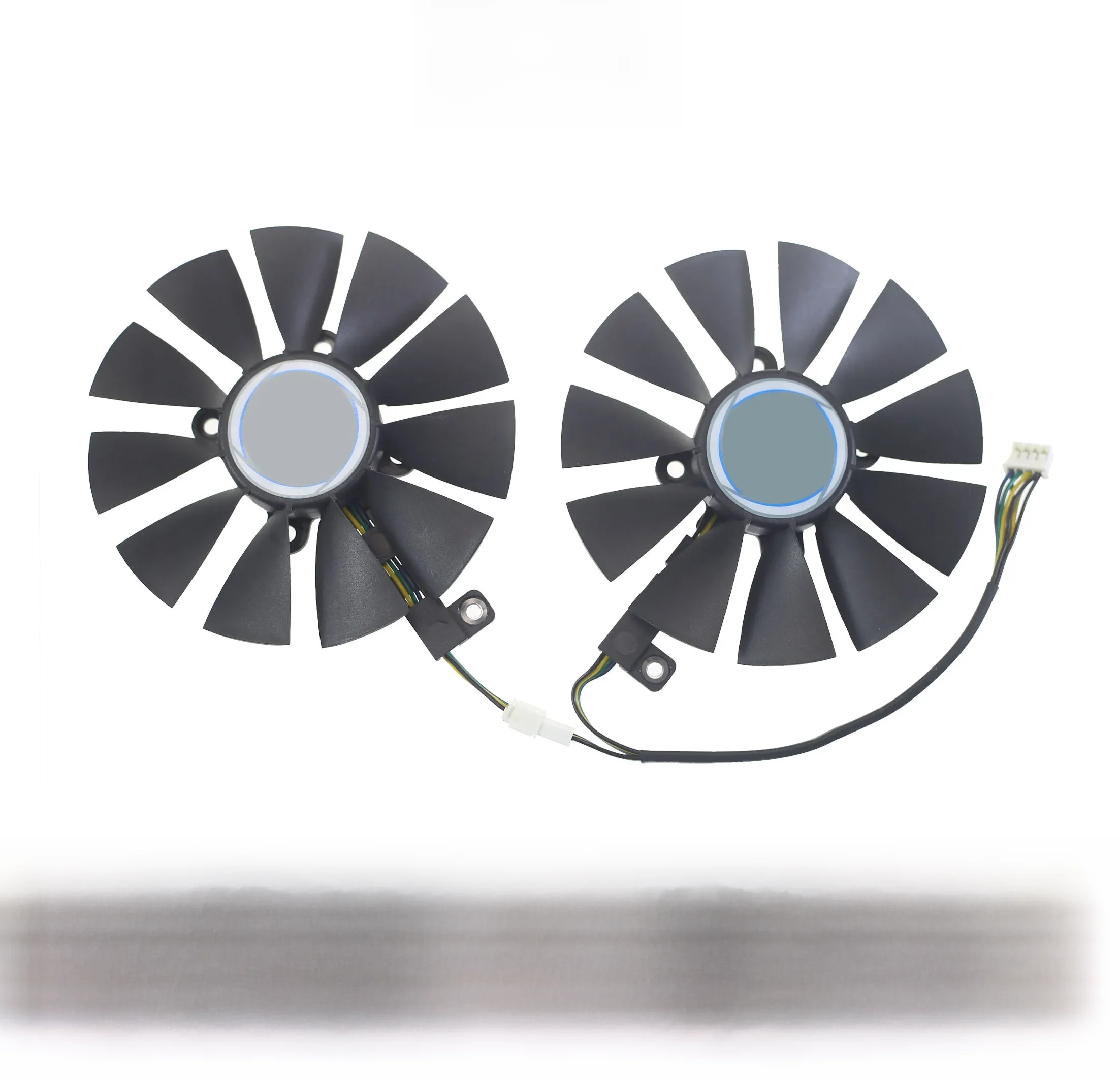 Wentylator chłodnicy 87 mm do karty graficznej ASUS GTX 1060 1070 Ti RX 470 570 580 Everflow T 129215 SU PLD09210S12HH 28mm Wentylatory chłodzące — zdjęcie 2