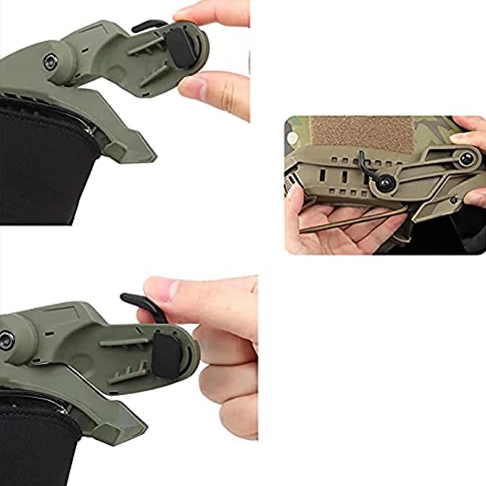 خوذة الوجه نظارات نظارات السلامة مع الجانب قوس القضبان الادسنس نظارات الوجه حتى نظارات التكتيكية نظارات اطلاق النار لخوذة سريعة #6