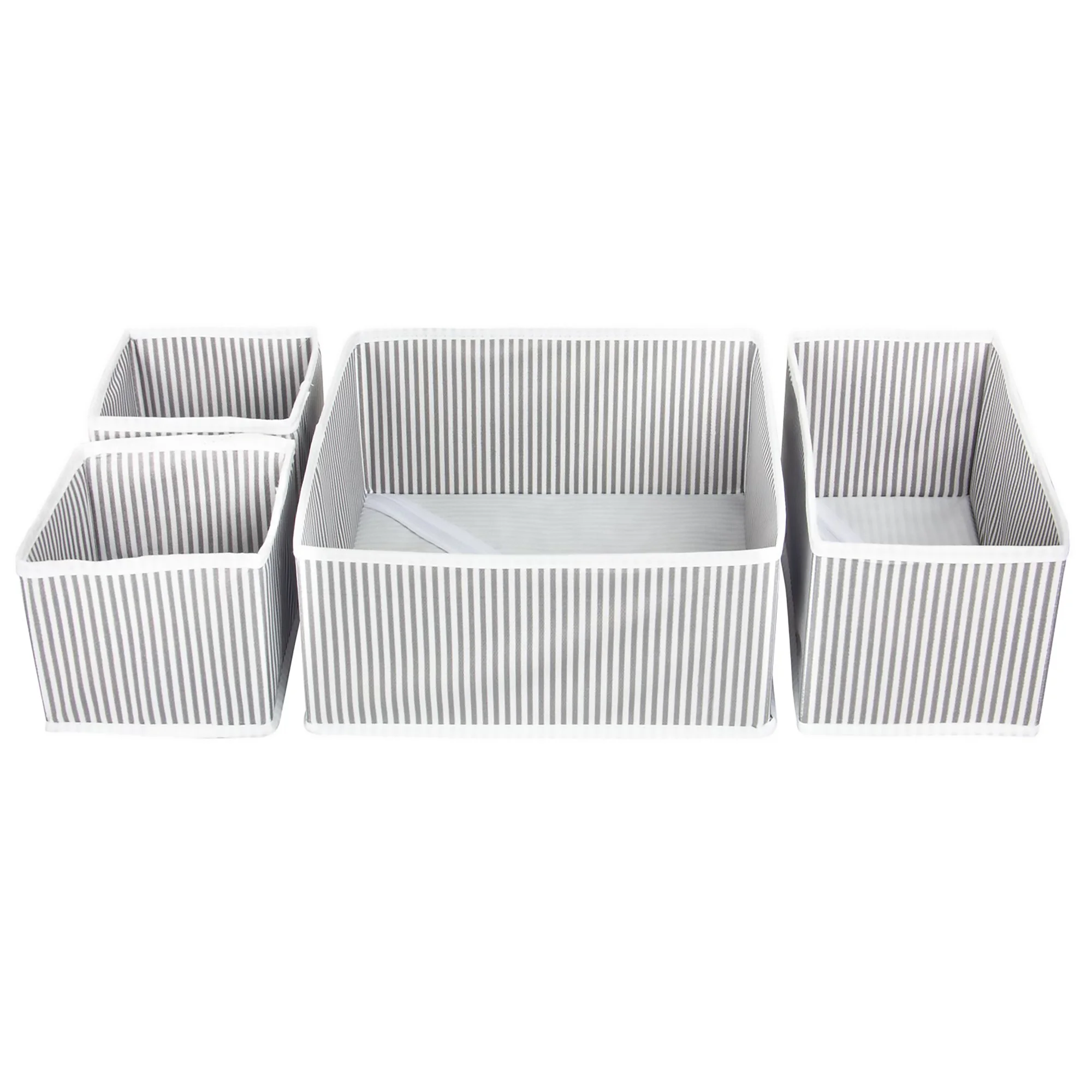 Drawer Organizer Set of 4 Home Storage Boxes Zone for Clothes Folding Closet Organization Panties Socks Bra Wardrobe Underwear