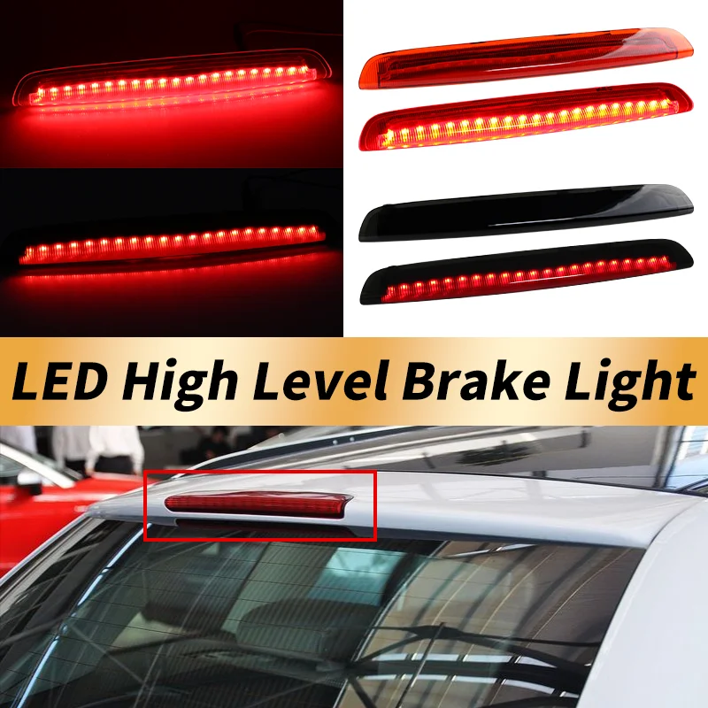 

1PC Red/Smoked Lens Red LED Third High Level Brake Light Rear Stop Lamp Canbus For 2004-2012 Audi A3 8P Hatchback Car Accessory