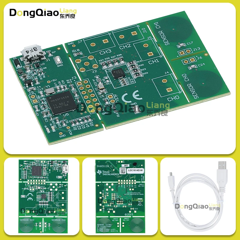 LDC1614EVM LDC1614 Evaluation Module Inductive measurement of conductive PCB sensor coils MSP430