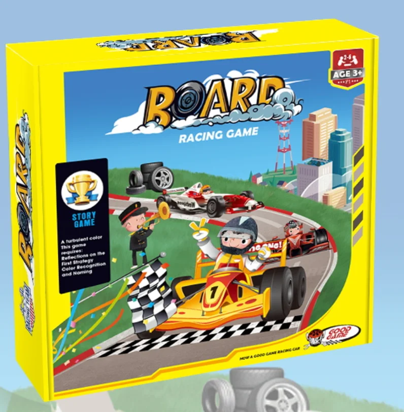 Kids toys car racing board Dice Strategy