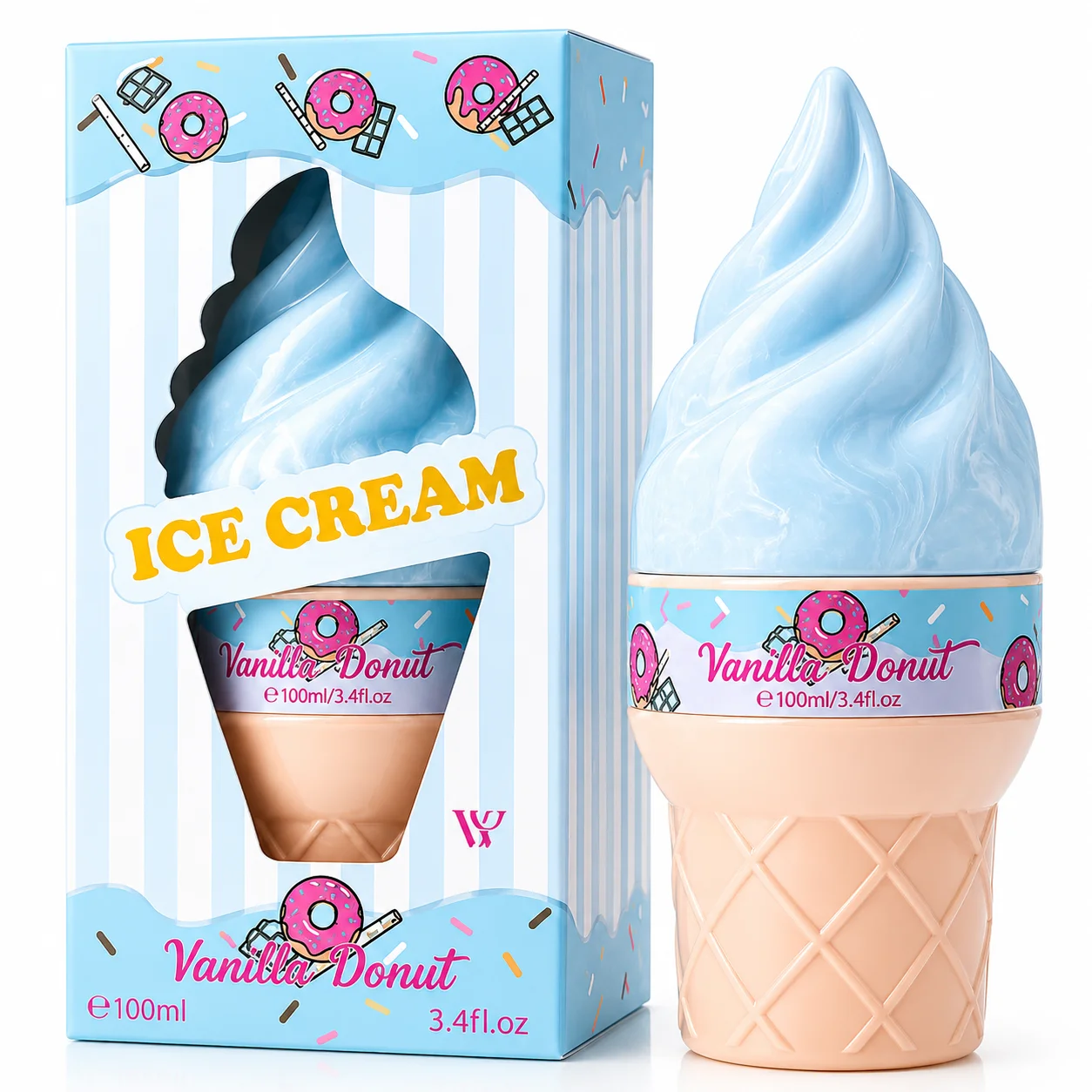 ICE CREAM Vanilla Donut Eau de Toilette 100ML - Perfume dulce con notas de vainilla