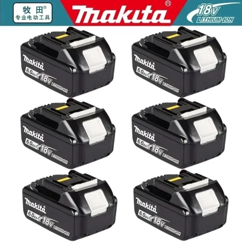 100% Original Makita 6Ah für Makita 18V Akku BL1860B BL1840 BL1830B BL1850B BL1850 BL1860 Ersatz-Lithium-Akku