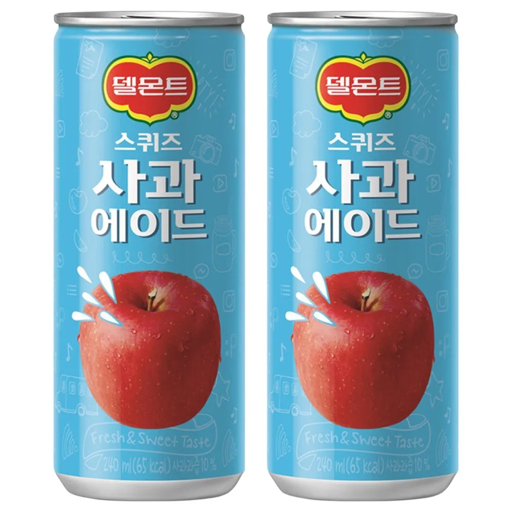 Lotte Squeeze apples 240ml x 60 cans (30 cans x2 box)