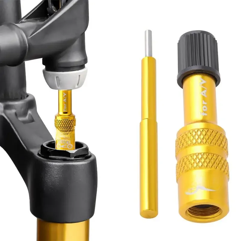 AliExpress Bike Fork Schrader Valve Adapter MTB Road Bicycle Air Fork Inflatable Valve Adapter MTB Road Bicycle Fork Accessory