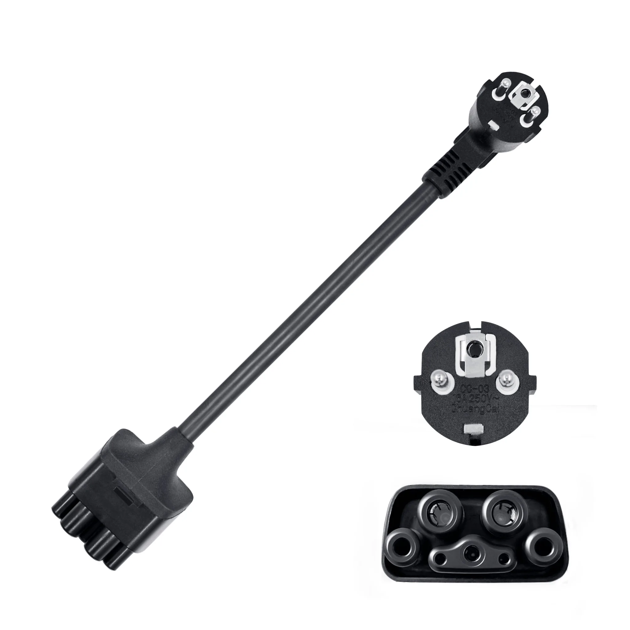 محول NEMA لـ Tesla EU 16A Schuko محول Gen 2 موصل الهاتف المحمول العالمي مع كابل TPE موديل S/Y/X/3 EV موصل