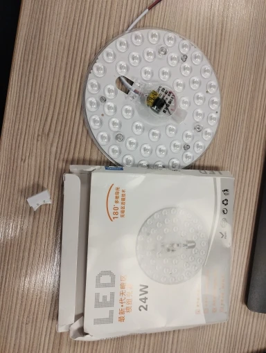 HHLZYH LED Ring PANEL Circle Light Tricolor Dimming AC220V 36W 24W 18W 12W Cold White Round Ceiling Board the Circular Lamp photo review