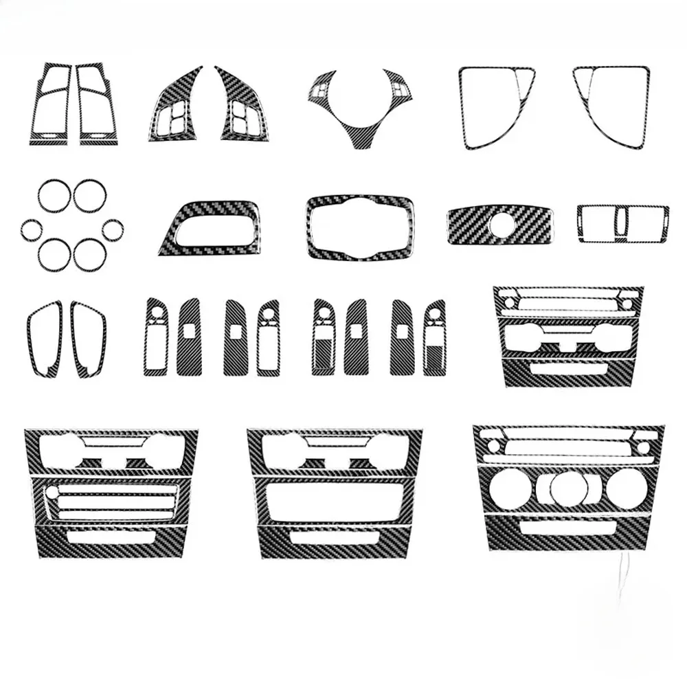 Voor BMW 1 Serie E81 E82 E87 E88 2008-2013 Koolstofvezel Stickers Automatische Versnellingspook Centrale Bedieningspaneel Power venster Lift - afbeelding 2