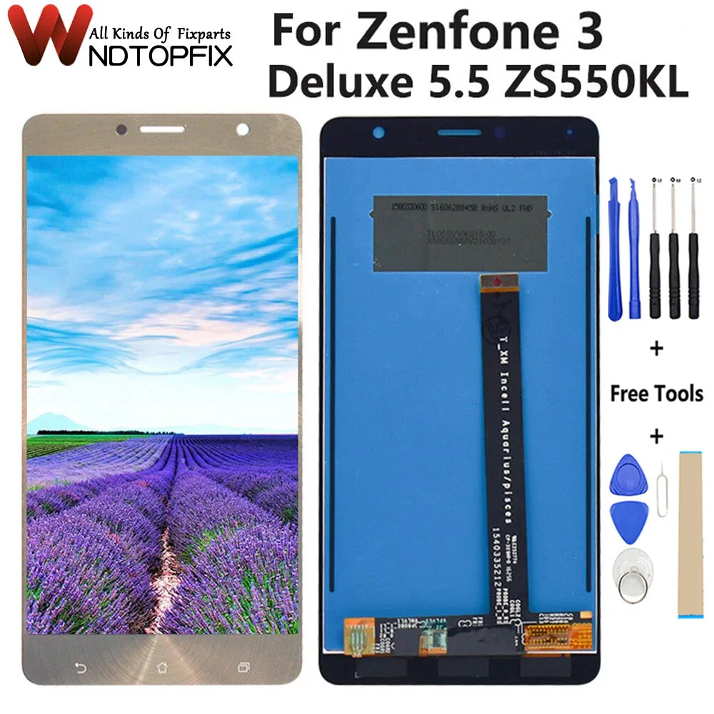 

5.5" For Asus Zenfone 3 Deluxe ZS550KL LCD Display Touch Screen Digitizer For Asus Zenfone 3 Deluxe 5.5 ZS550KL LCD Replacement