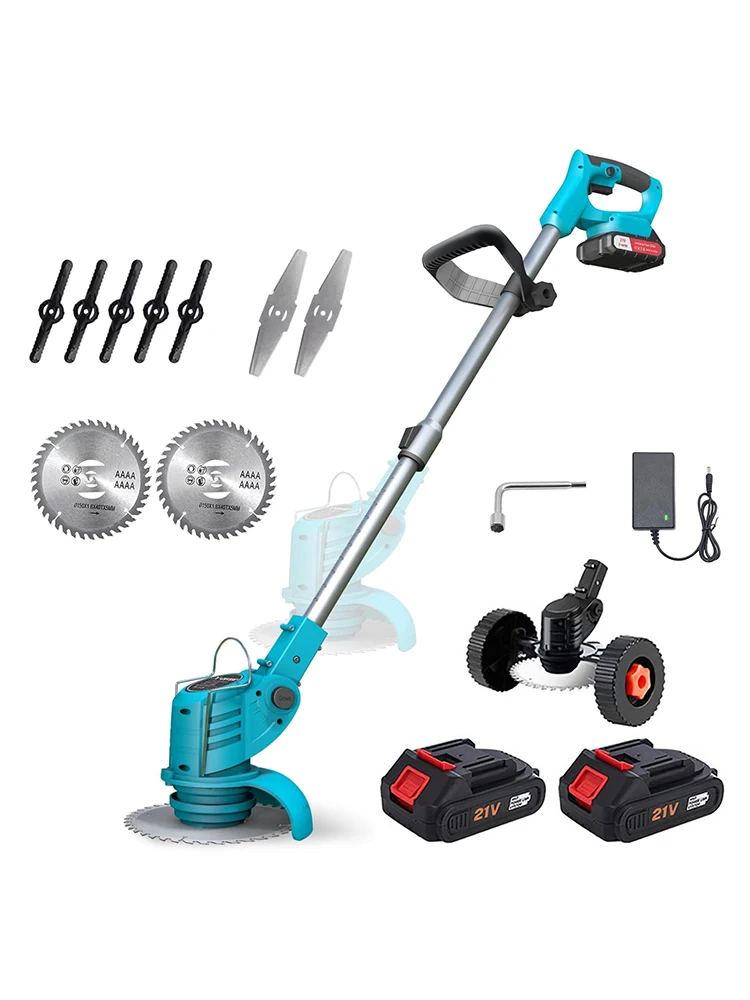 Elektrischer Rasenmäher, kabelloser Grasschneider, faltbarer Handrasenmäher, Rasentrimmer, Elektrowerkzeuge für Makita 18V Akku
