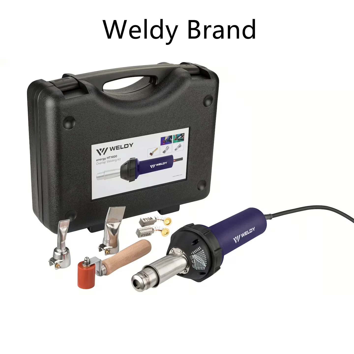 WELDY 1600W Hot Air Torch Heating Gun PVC TPO Welder Kit with Roller