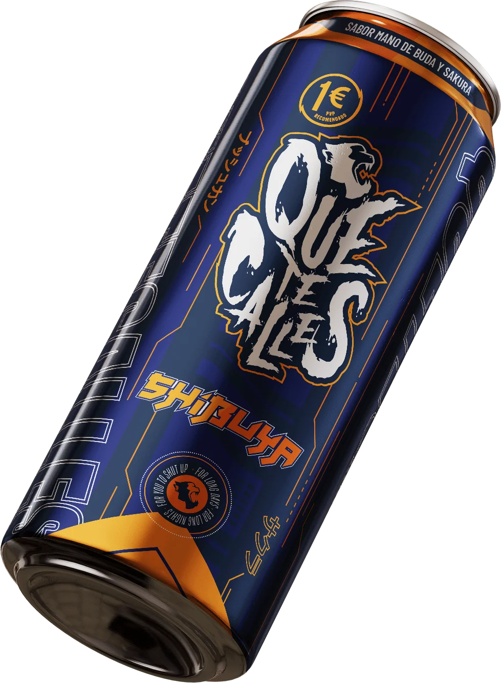 Que te calles! - Bebida energética - Cada caja contiene 24 unidades de 500 ml cada una - Quetecalles nace para darte el plus de energía que