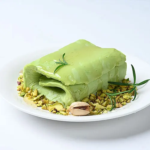 Importado directamente de Turquía, rollo de pistacho Kaimek queso crema 100g