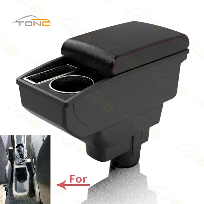 For Opel Corsa D Armrest box For Opel Corsa Car armrest backrest Interior parts storage box Retrofit parts Car accessories