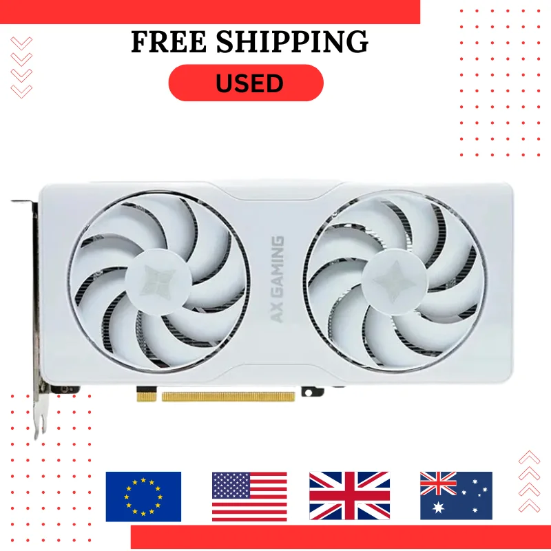 USED AX-Power By INNO3D GeForce RTX 4060 Graphics Card 8GB X2W GDDR6 128Bit NVIDIA 8G RTX4060 Video Card Desktop Gaming GPU New