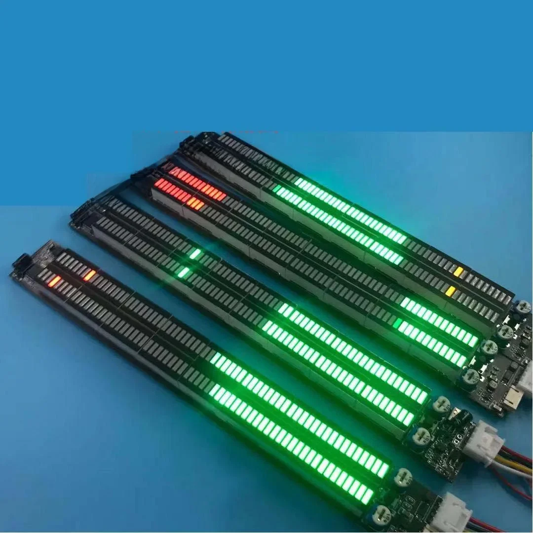 Multi-mode 64 LED wskaźnik poziomu spektrum muzyki wyświetla kolumnę nastrojowe oświetlenie lampę rytmiczną Audio Diy D-c 12V 24V samochód — zdjęcie 2