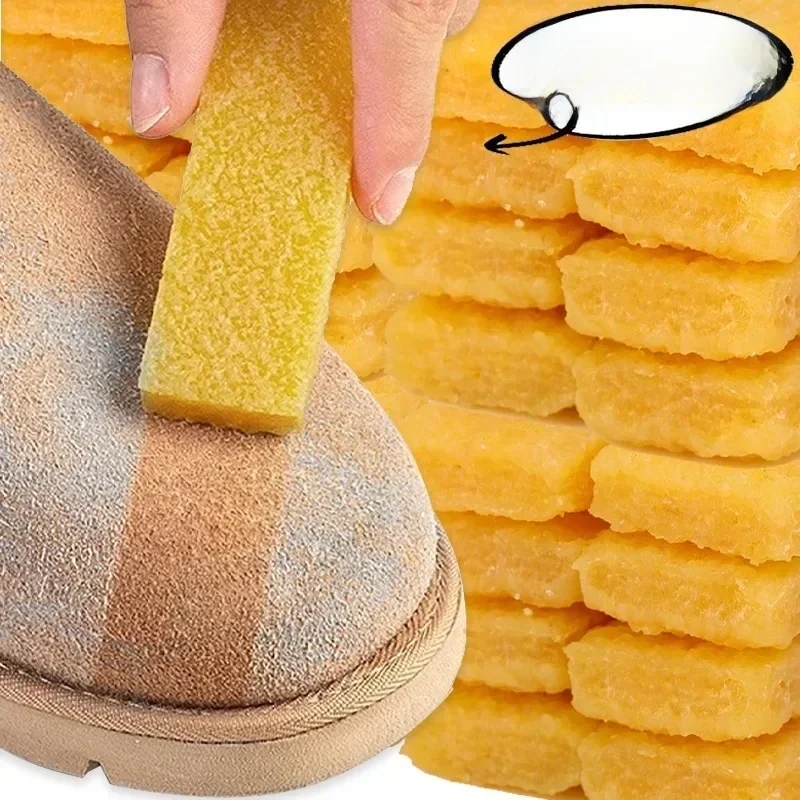 20/1 sztuk naturalna gumka do butów blok gumowy zamszowe buty buty czyszczenie pielęgnacja odkażanie lśniące wycieranie domowy środek do czyszczenia skóry — zdjęcie 2