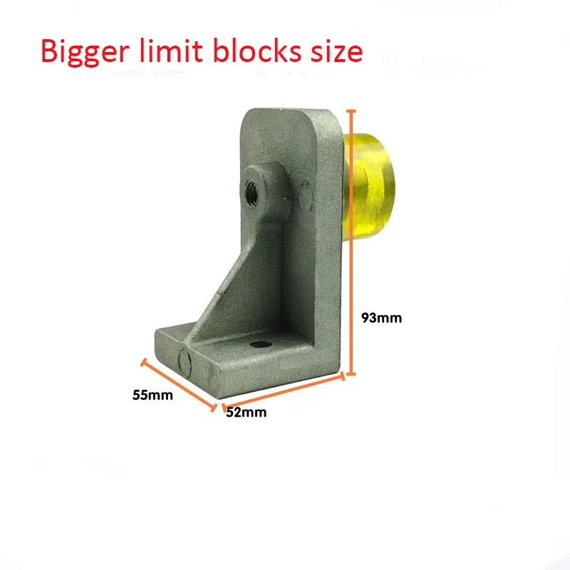 Cast Aluminum Limit Bumper Stop Impact Rubber Pad Engraving Machine Limit Pile For Laser Engraving On CNC Milling Machine