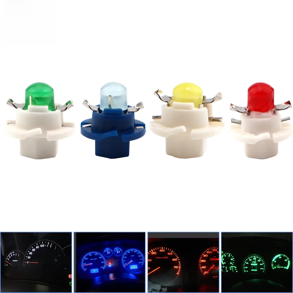 10 pçs t5 b8.4d b8.3d b8.5d lâmpadas led cob instrumento painel luzes indicadoras laterais led