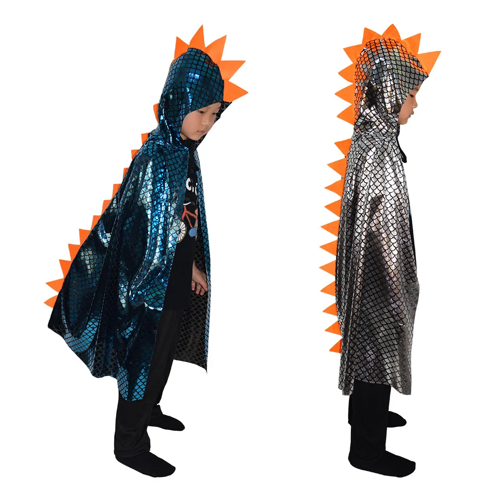 Dinosaurus Cape Draak Kapmantel Halloween Kostuum Jongen Meisje Peuter Dress Up Kostuum 3-8 Jaar Oude Gunsten Halloween geschenken