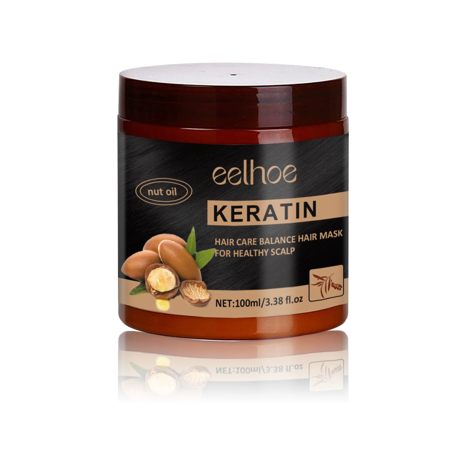 Eelhoe Nut Keratin Hair Mask Smooth Hair Improve Luster Repair Dry Hair Improve Hair Quality And Nutrition Hair Mask