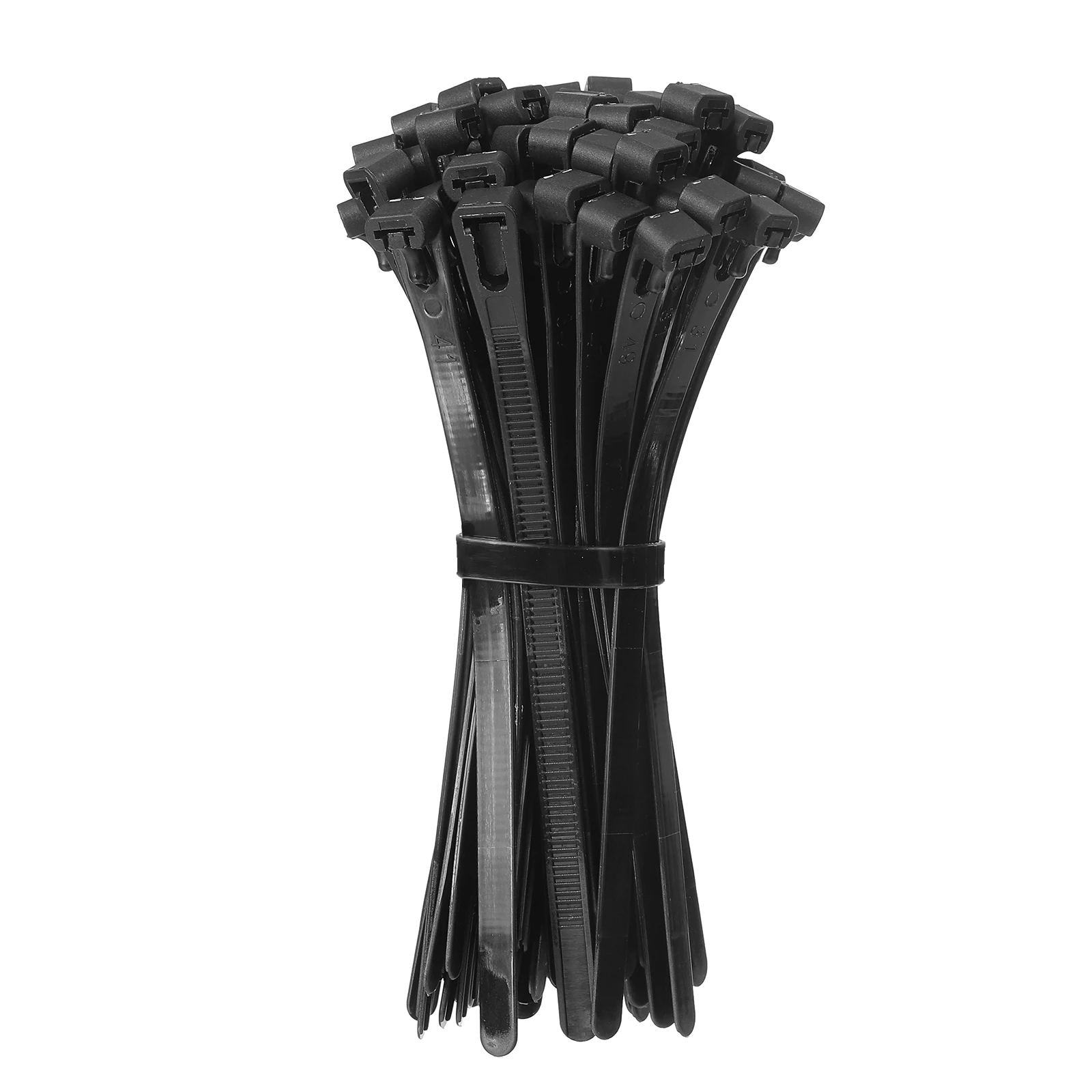 

100Pc Nylon Reusable Cable Zip Tie Releasable Fixed Binding Disassembly Slipknot Cable Ties Adjustable Wire Binding Wrap Straps