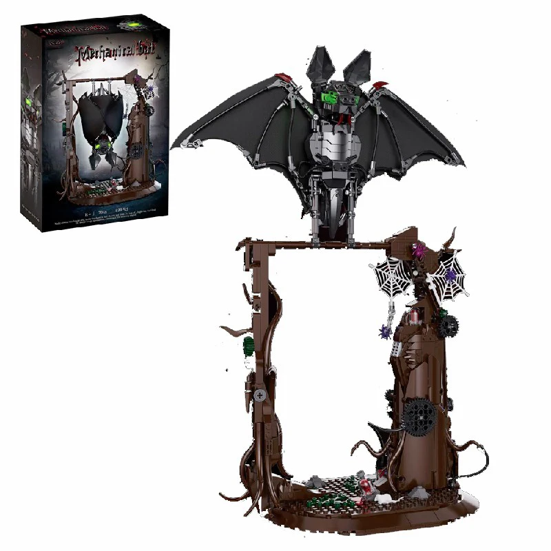 839 قطعة بيونيك الخفافيش المنقولة بناء مجموعة الإبداعية التقنية الجمعية الطوب هدية الكبار الاطفال عطلة اللبنات
