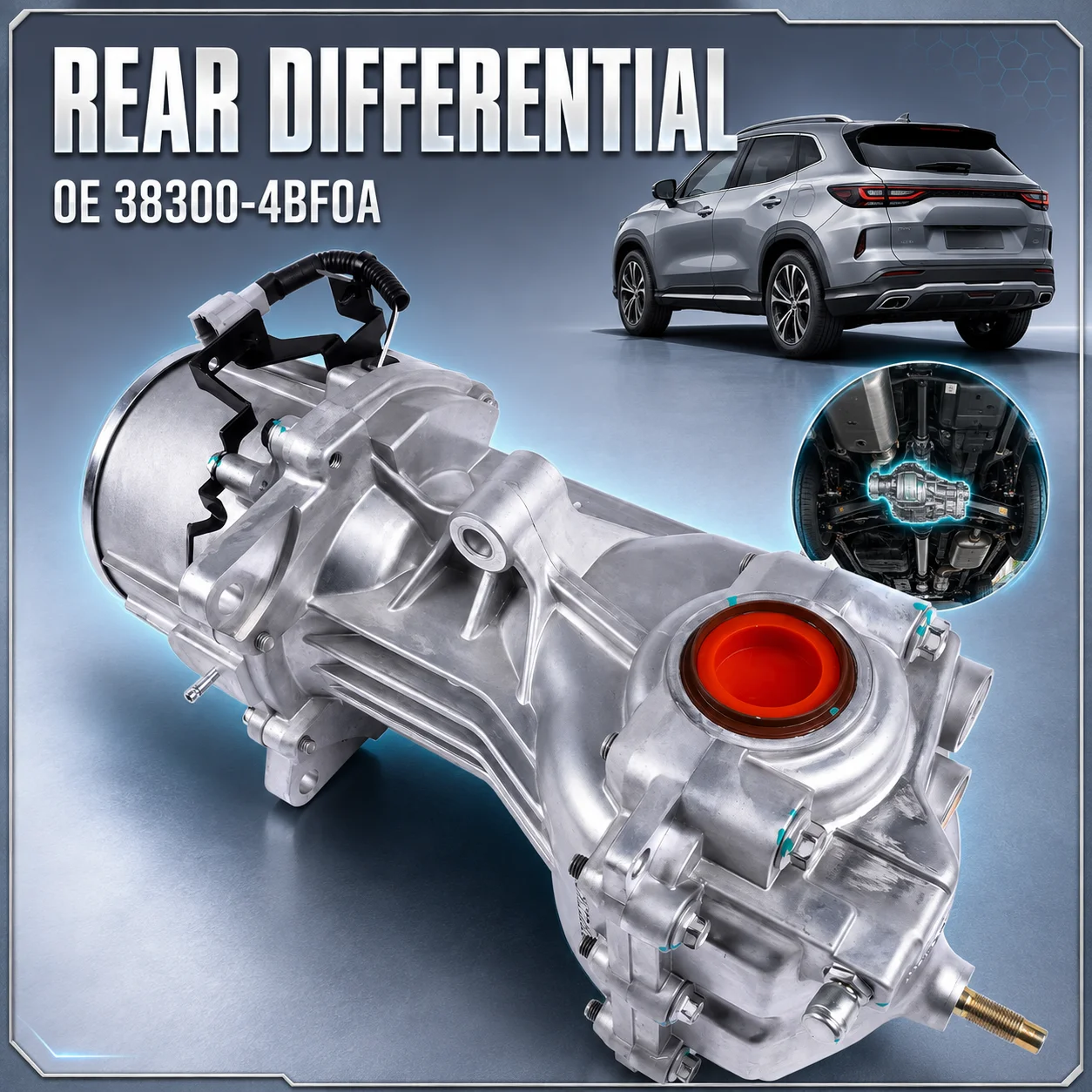 AP02 Für Renault Koleos II H Nissan Rogue 5.173 Übersetzungsverhältnis Murano Rogue Sport Qashqai 24027-7FV0A, 38300-4BF0A 240277FV0A, 383004BF0A Hinterachs-Differential AWD