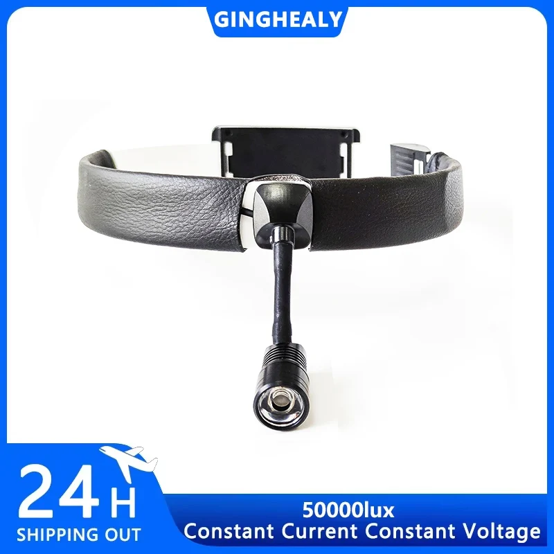 Ginghealy 3W 5W head mount Ultra high brightness medical suit loupe constant current Brightness Spot Adjustable Lab 5W Headl