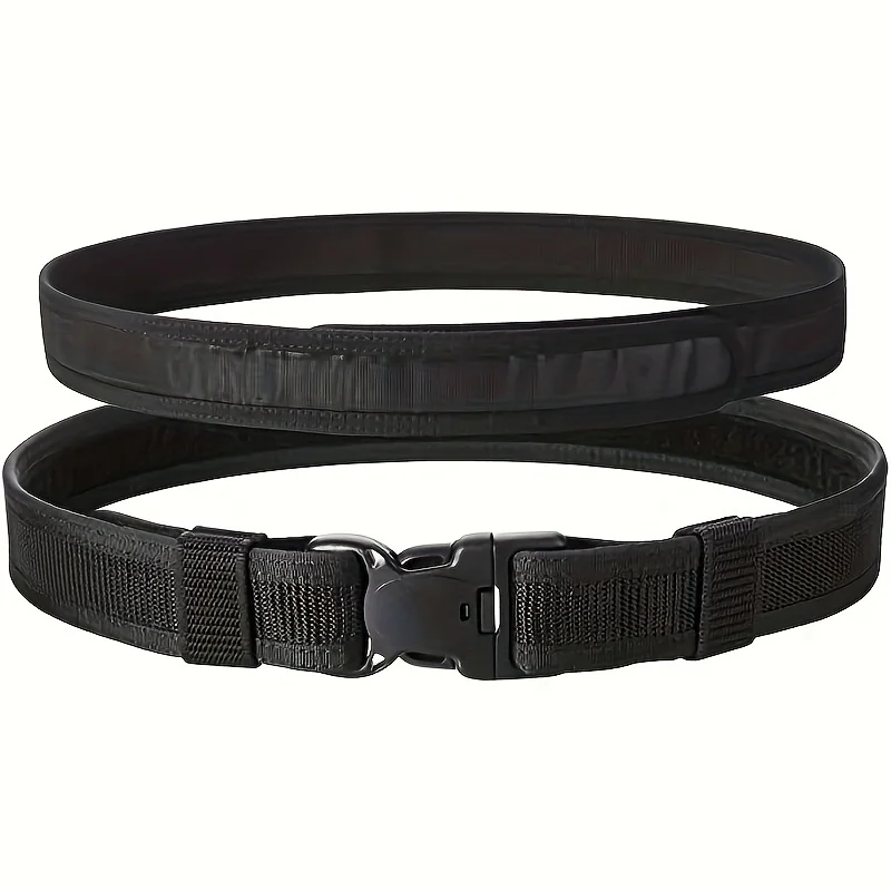 1 PCS 5.5CM Tactical Quick Release Belt – Military Style Riggers Gun Belt with Metal Buckle for Men & Women