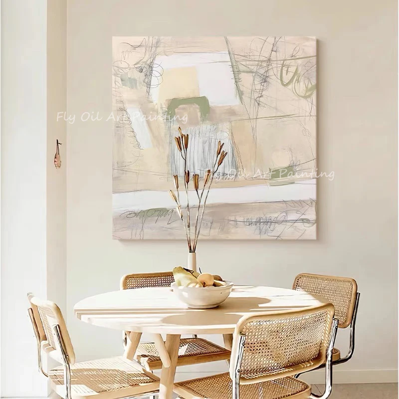 

New design large sizse simple abstract picture landscape picture handmade modern best hand painted oil painting for office