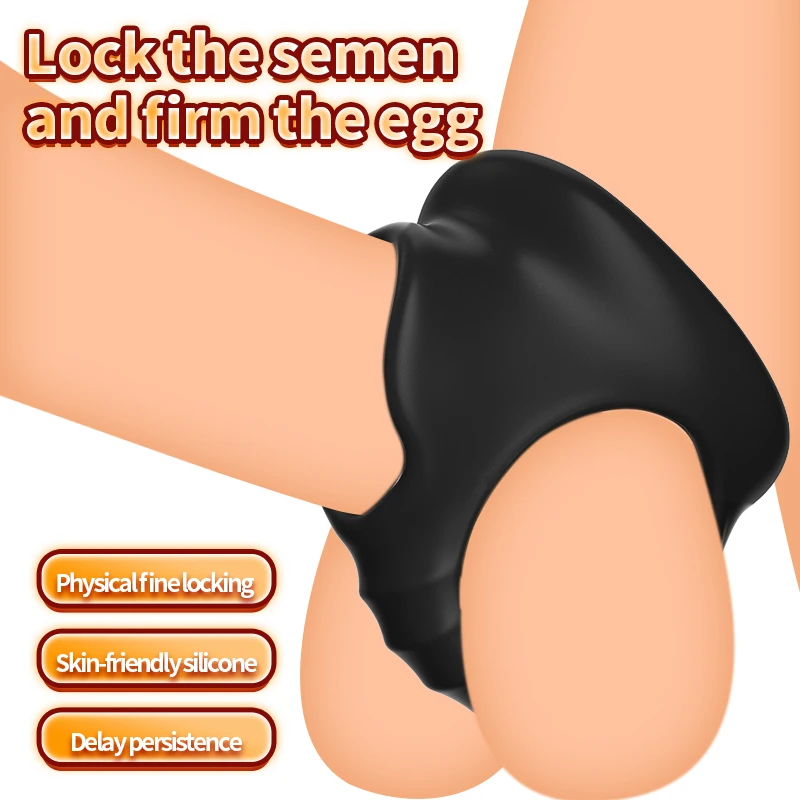 Silicone Cock Penis Ring Delay Ejaculation Super Small Chastity Cage Adjustable Penis Ring Scrotum Lockring Male Sex Toy for Men