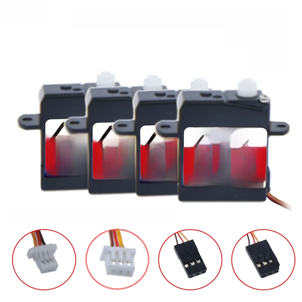 AFRC-D1302 1.7g 4PCS Super mikro cyfrowe serwo JST lub JR Złącze do samolotów RC Model samochodu to specjalna aktualizacja montażu DIY — zdjęcie 2