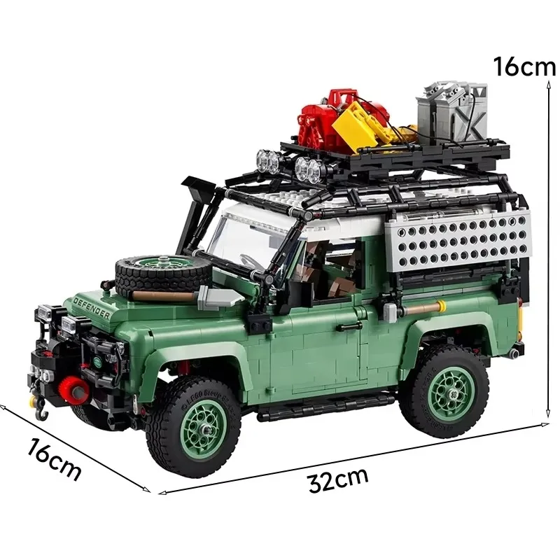 2336Pcs Lands Supercar Rover Off-Road Defender 90 Vehicle Car Model 10317 Building Blocks Bricks Toys for Boys Birthday Gifts