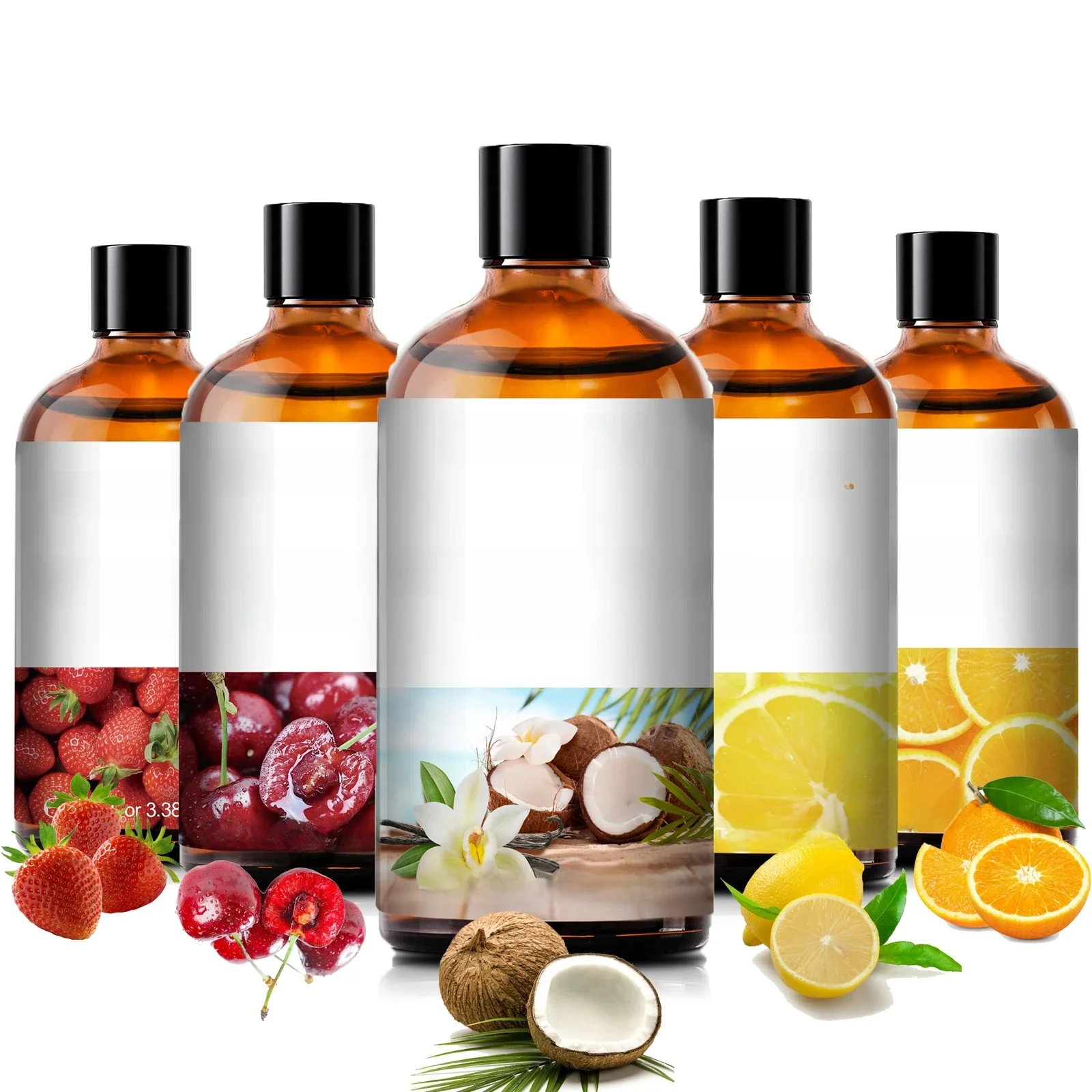 PHATOIL 100ml Olejek Zapachowy do Aromaterapii Kokos i Wanilia Truskawka Wiśnia Cytryna 1/2/3 szt. Olejek Aromatyczny do Dyfuzora Świec — zdjęcie 2
