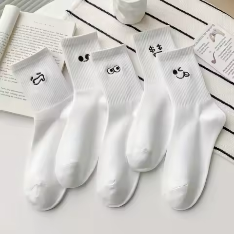 5 Pairs Cute Meme Socks - Super Soft &amp; Comfortable Funny Printed Socks