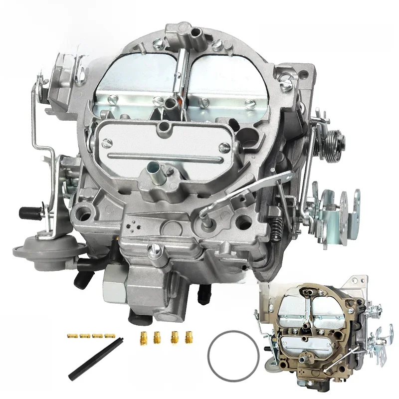 NIEUWE Rochester quadrajet 4MV 4 Barrel Carb Carburateur Voor Chevy GMC 327 351 427 454 Vrachtwagen & Auto 1901R750CFM Handmatige Gescheurde Choke - afbeelding 2