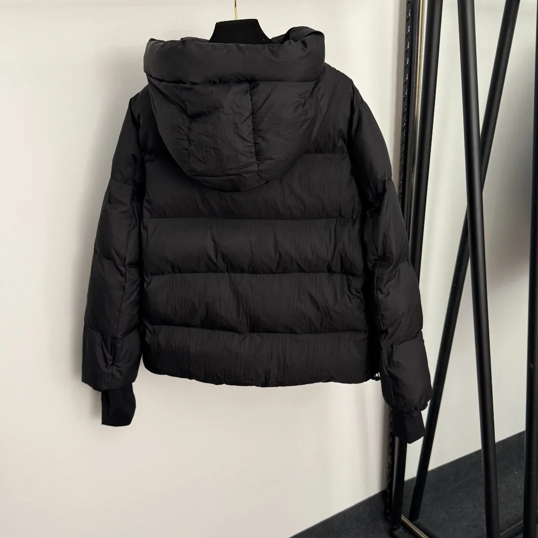 25 hiver nouvelle veste en coton à capuche à manches longues coupe-vent à Double poche épissage