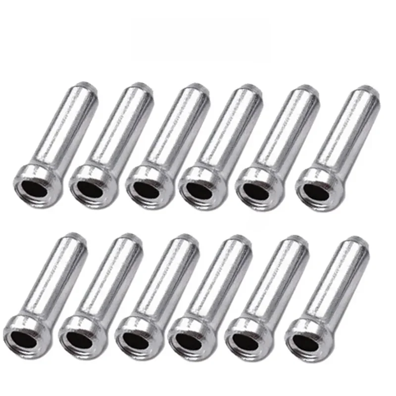AliExpress NONE 100pcs Bicycle Brake Shifter Cable Tips Aluminum Brake Line Derailleur Shift Inner Wire End Caps Tips Crimps MTB Bike Accessorie