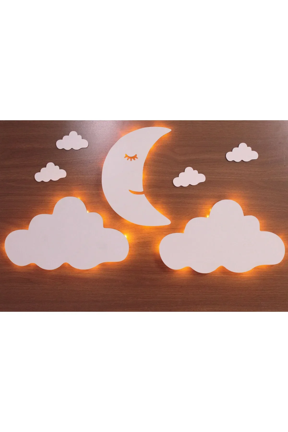 AYDEDE MODEL 2-PACK CLOUD AND MINI CLOUDS LED NIGHT LAMP